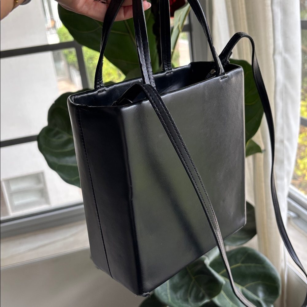 Alexander Wang Black Leather Crossbody Tote